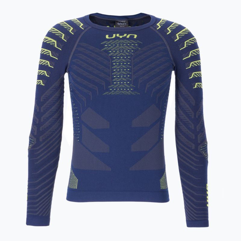 Férfi termikus pulóver UYN Resilyon UW Shirt Round Neck dark blue/yellow
