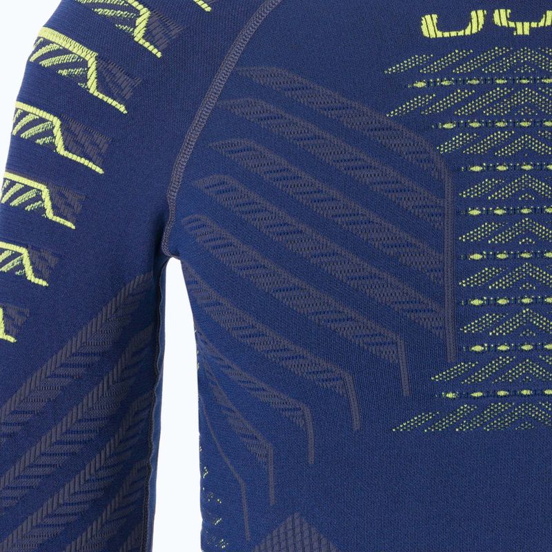Férfi termikus pulóver UYN Resilyon UW Shirt Round Neck dark blue/yellow 3