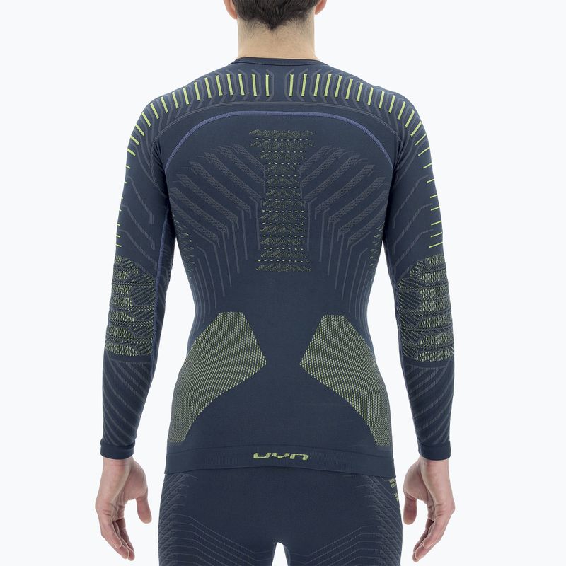 Férfi termikus pulóver UYN Resilyon UW Shirt Round Neck dark blue/yellow 7