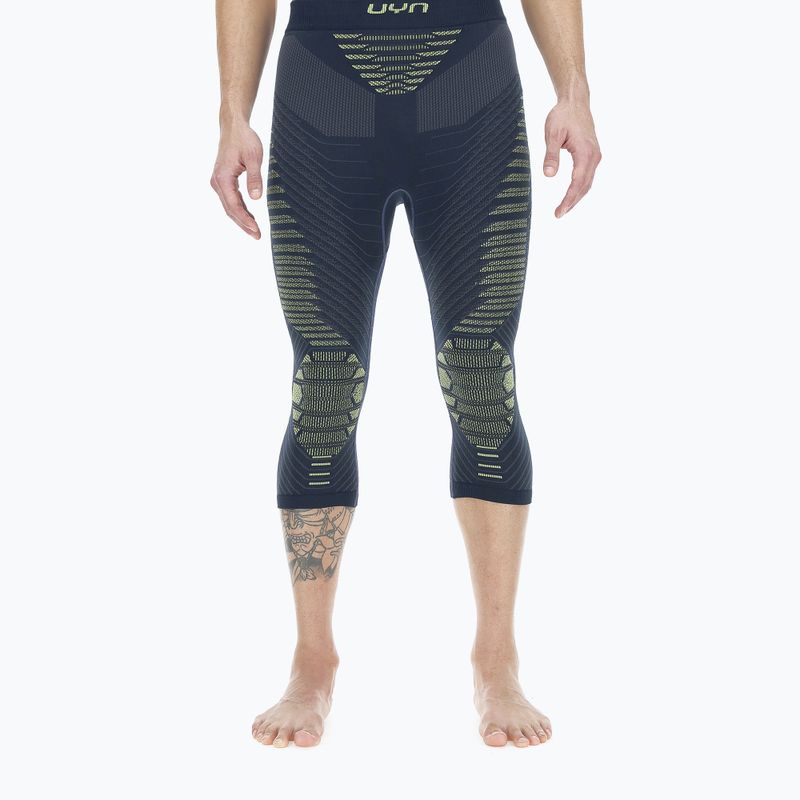 Férfi termoaktív nadrág UYN Resilyon Ue UW Medium dark blue/yellow 4