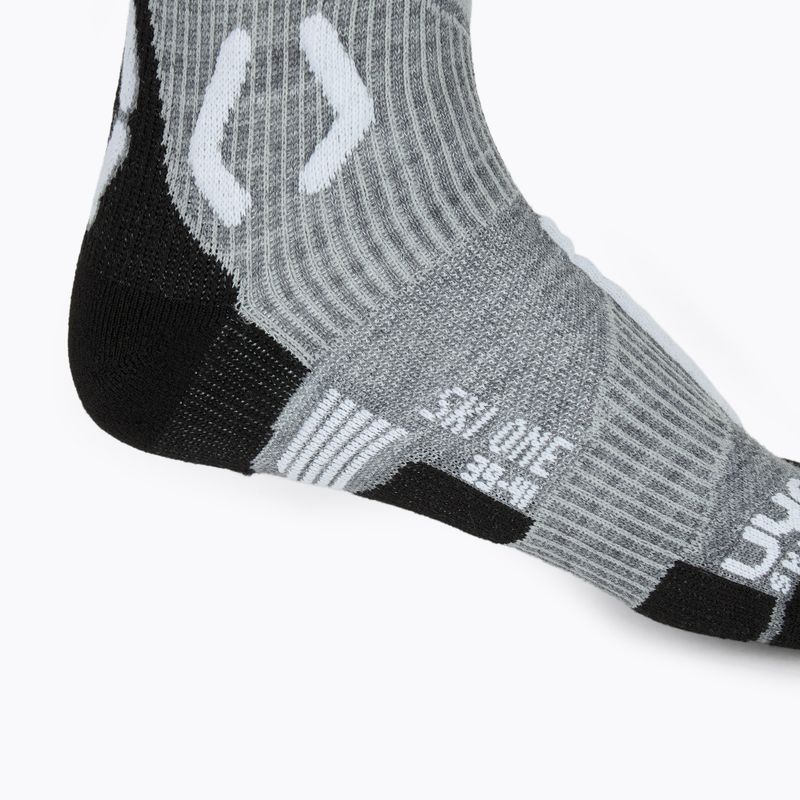 Férfi sízokni UYN Ski One Merino grey melange/white 4