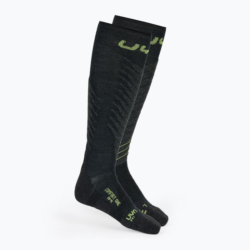 Férfi sízokni UYN Ski One Comfort Fit anthracite/lime