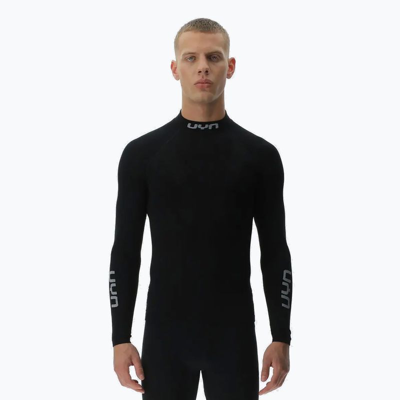 Férfi termoaktív felső UYN Elevatyon Biomorph LS Turtle Neck black