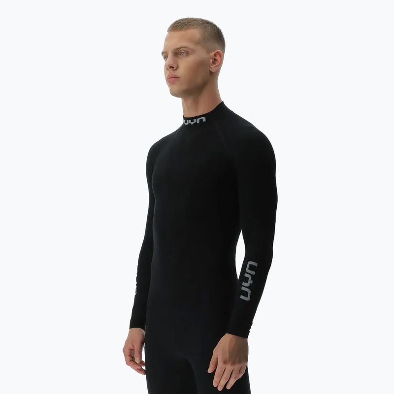 Férfi thermo hosszú ujjú felső UYN Elevatyon Biomorph LS Turtle Neck black 4