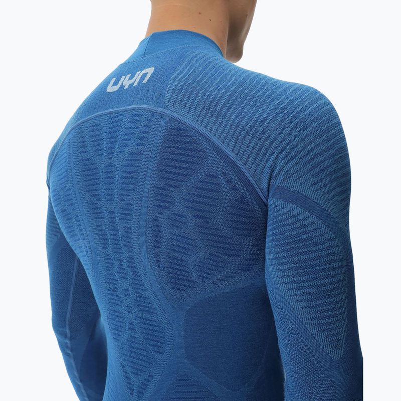 Férfi hosszú ujjú termikus felső UYN Elevatyon Biomorph Turtle Neck blue atoll 6