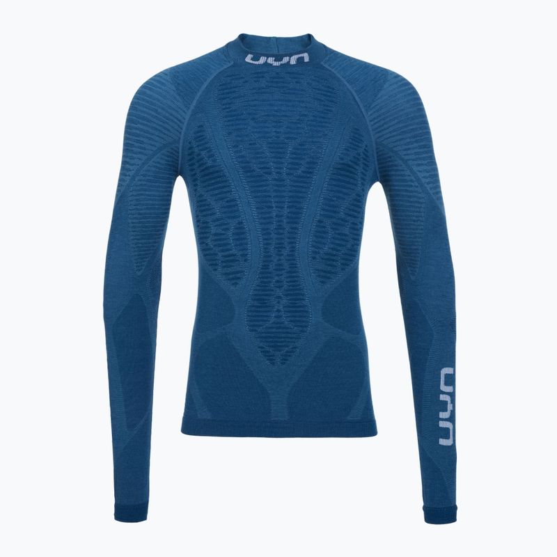 Férfi hosszú ujjú termikus felső UYN Elevatyon Biomorph Turtle Neck blue atoll 7