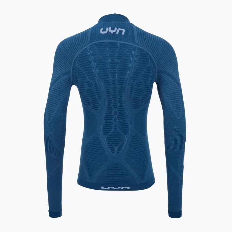 Férfi hosszú ujjú termikus felső UYN Elevatyon Biomorph Turtle Neck blue atoll 8