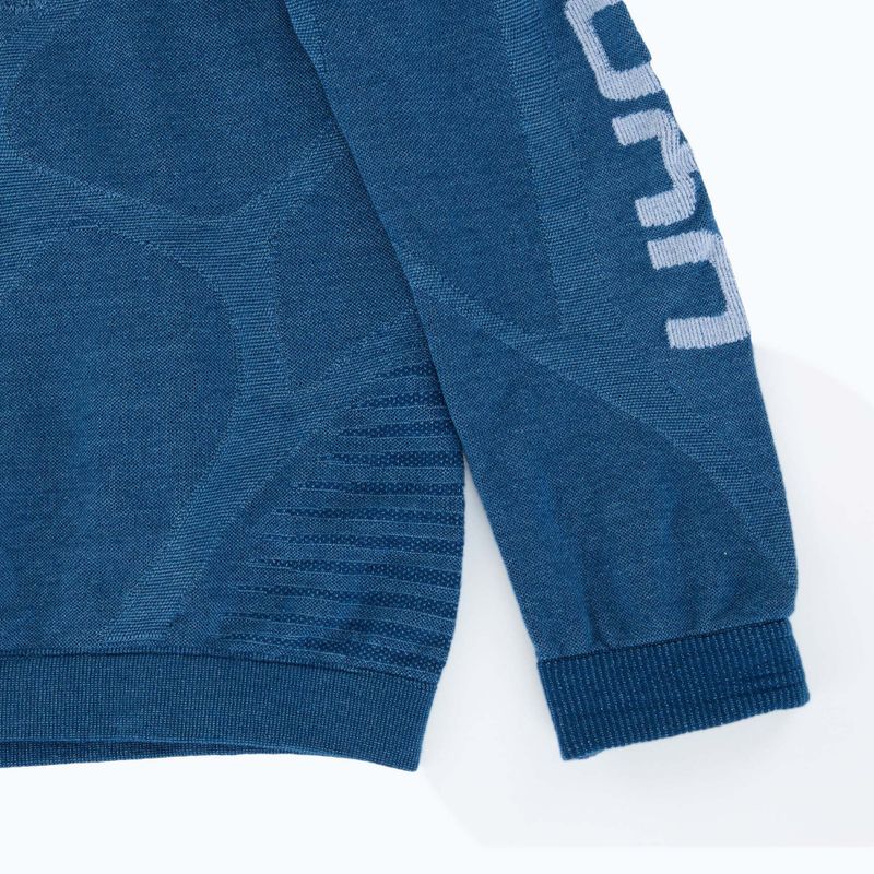 Férfi termoaktív pulóver UYN Elevatyon Biomorph Turtle Neck blue atoll 9