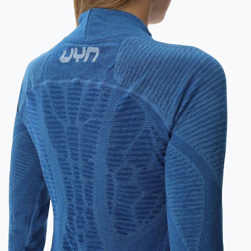 Női termoaktív felső UYN Elevation Biomorph LS Turtle Neck blue atoll 6