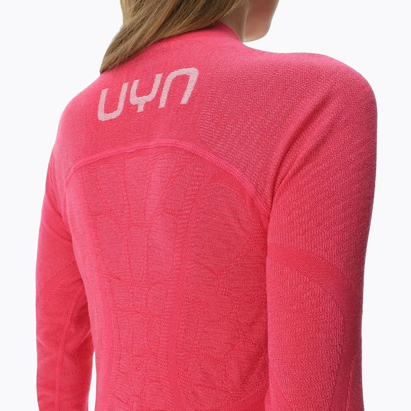 Női termoaktív felső UYN Elevation Biomorph LS Turtle Neck pink yarrow 6