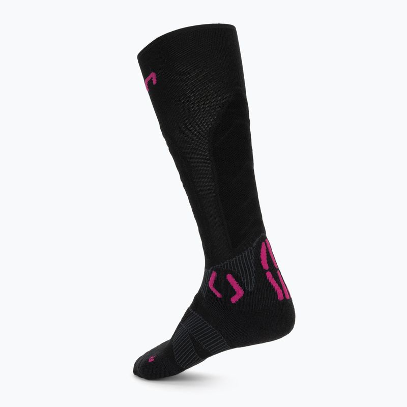 Női sízokni UYN Ski Touring One Bio black/pink yarrow 2
