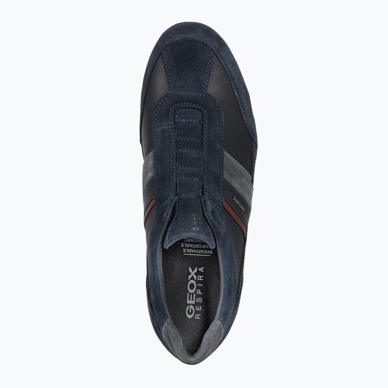 Geox Wells férfi cipő navy/burgundy 12