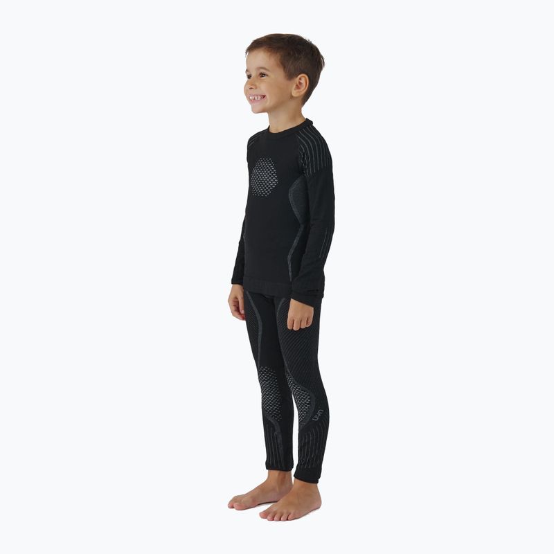 Gyerek thermo fehérnemű szett UYN Junior Visyon 2.0 black 3
