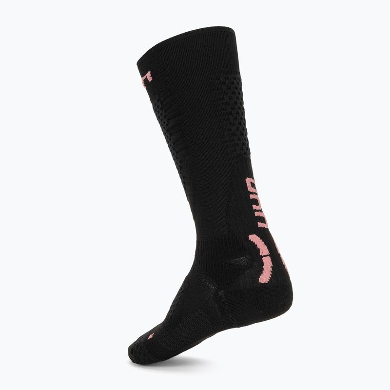 Női sízokni UYN Ski One Pure Snow black/pink 2