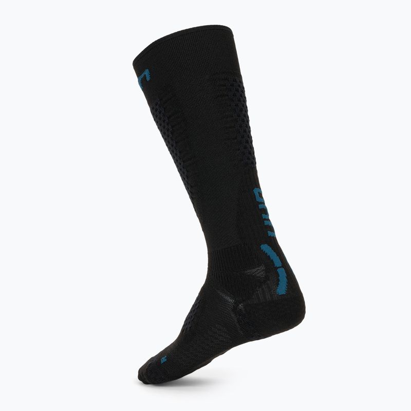 Férfi sízokni UYN One Pure Snow fekete/kék 2