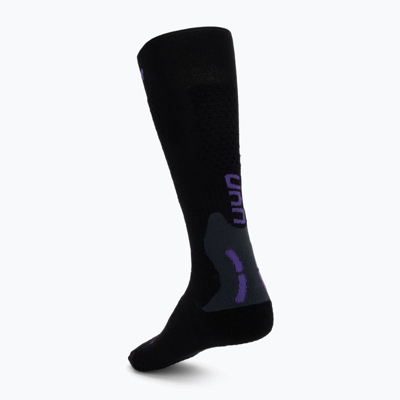 Női sízokni UYN Ski One Alpine Merino Socks black/violet 2
