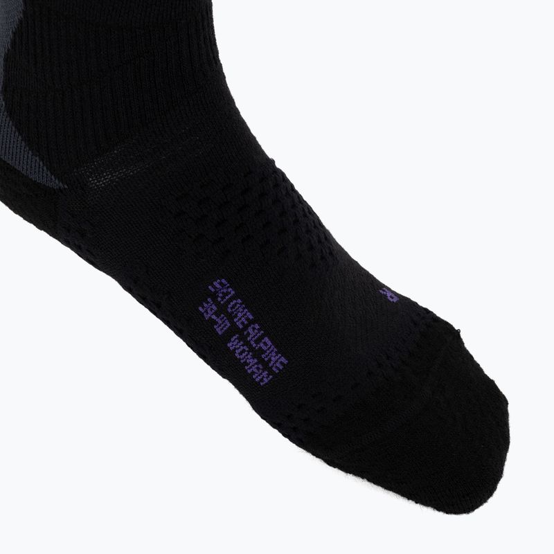 Női sízokni UYN Ski One Alpine Merino Socks black/violet 3