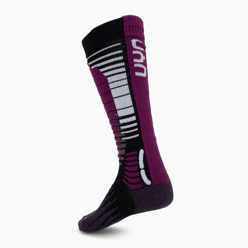 Női snowboardzokni UYN Ski Snowboard black/purple 2