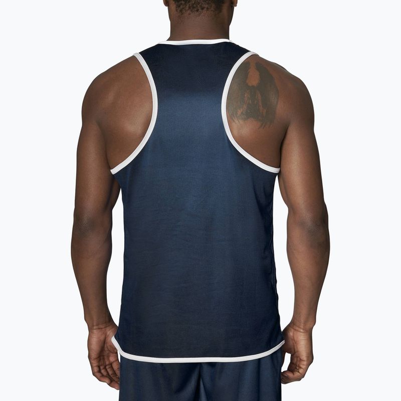 Férfi kétoldalas tank top Leone Double Face Boxing Singlet kék/vörös AB214 2