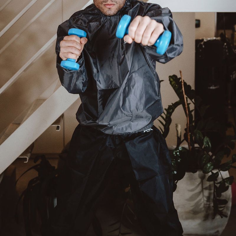Férfi szauna overall LEONE 1947 Sauna grey/black 3