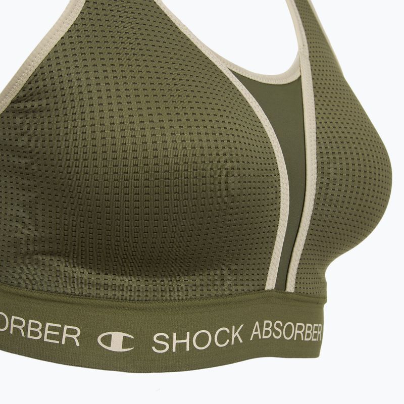 Sportmelltartó Shock Absorber Ultimate Run Bra Padded khaki 3
