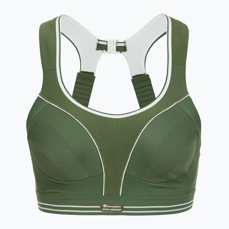 Sportmelltartó Shock Absorber Ultimate Run Bra greyish green