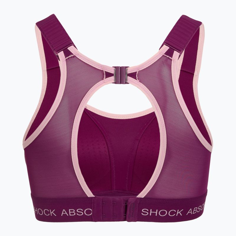 Sportmelltartó Shock Absorber Ultimate Run Bra Padded deep purple 2