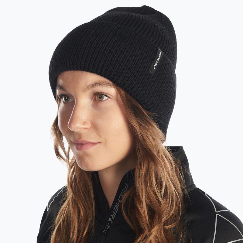 Téli sapka Fischer Logo Beanie black 5