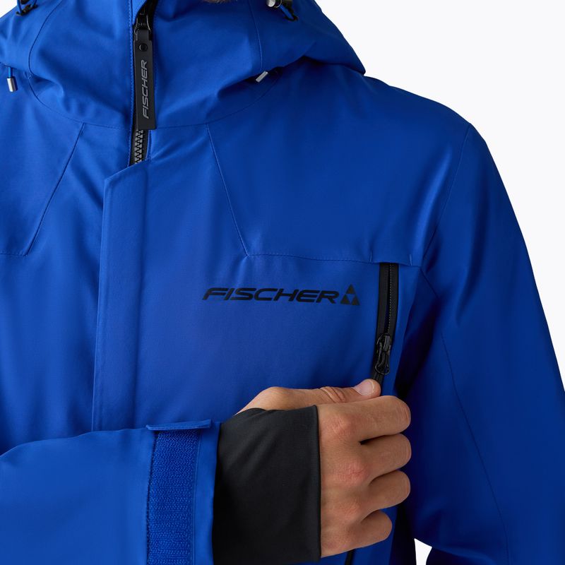 Férfi síkabát Fischer Rush Jacket royal blue 4