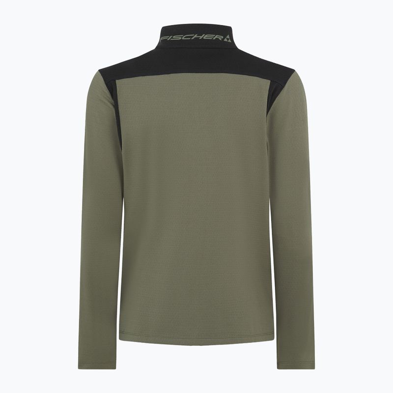 Férfi pulóver Fischer Flex Jacket olive green 4