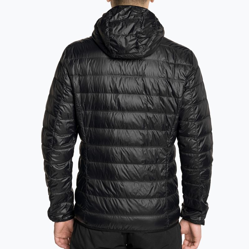 Férfi dzseki EA7 Emporio Armani Train Core ID Down Light Hoodie black/gold logo 2