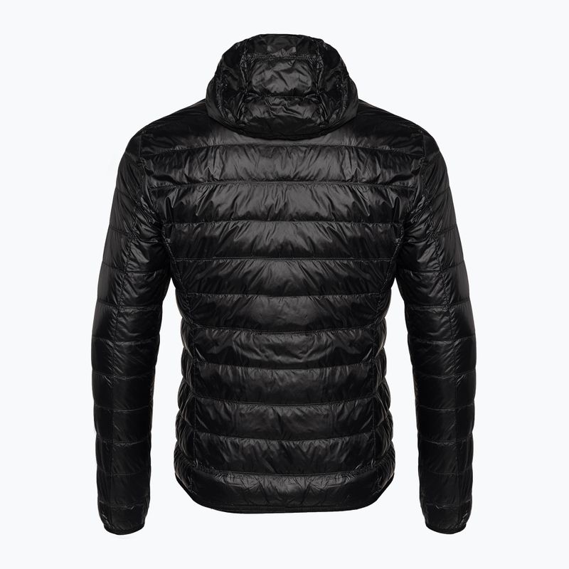 Férfi dzseki EA7 Emporio Armani Train Core ID Down Light Hoodie black/gold logo 8