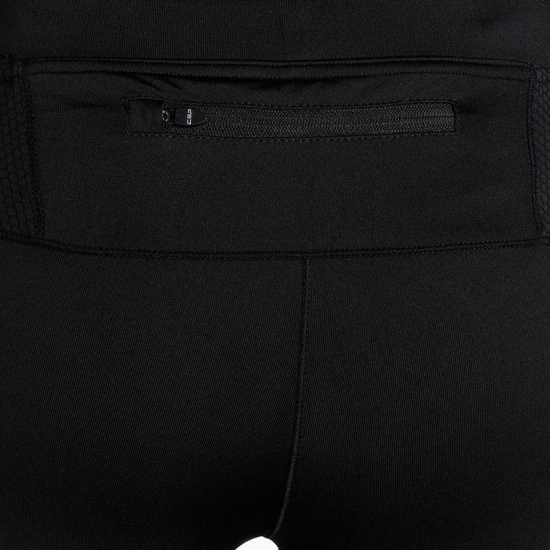 Női 3/4-es CMP futó leggings fekete 3C88376T/65AL 5