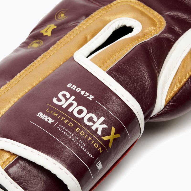 Bokszkesztyűk LEONE 1947 Shock X burgundy 10