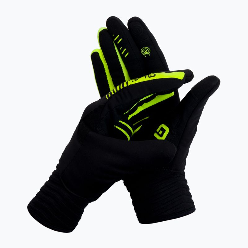 Férfi kerékpáros kesztyű Alé Windprotection fekete L21047540