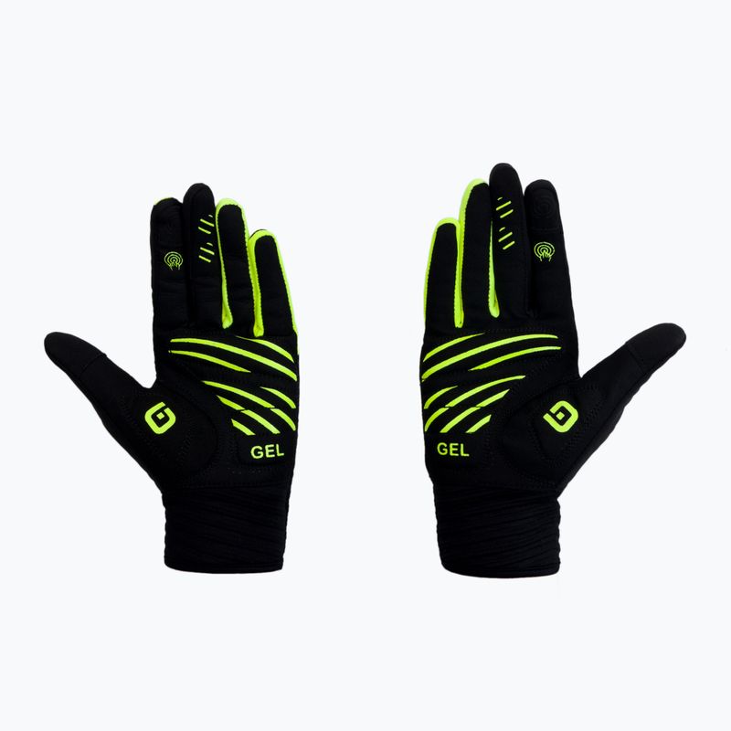 Férfi kerékpáros kesztyű Alé Windprotection fekete L21047540 2