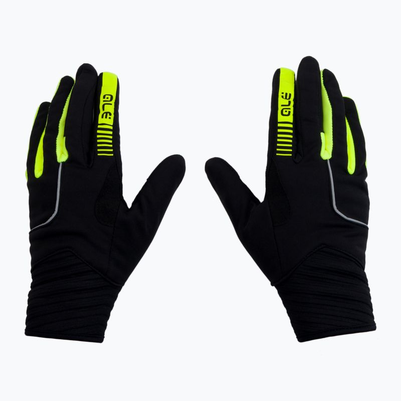 Férfi kerékpáros kesztyű Alé Windprotection fekete L21047540 3