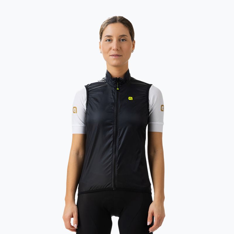 Női kerékpáros mellény Alé Gilet Donna Vento 2.0 fekete L21168401