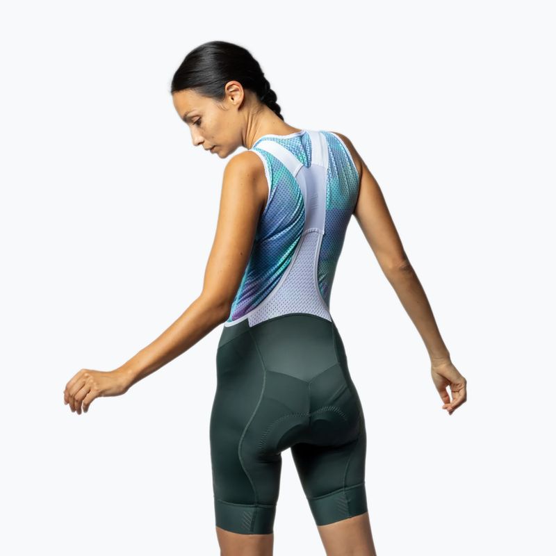 Női kerékpáros rövidnadrág Alé Magic Colour Bibshorts forest green 2