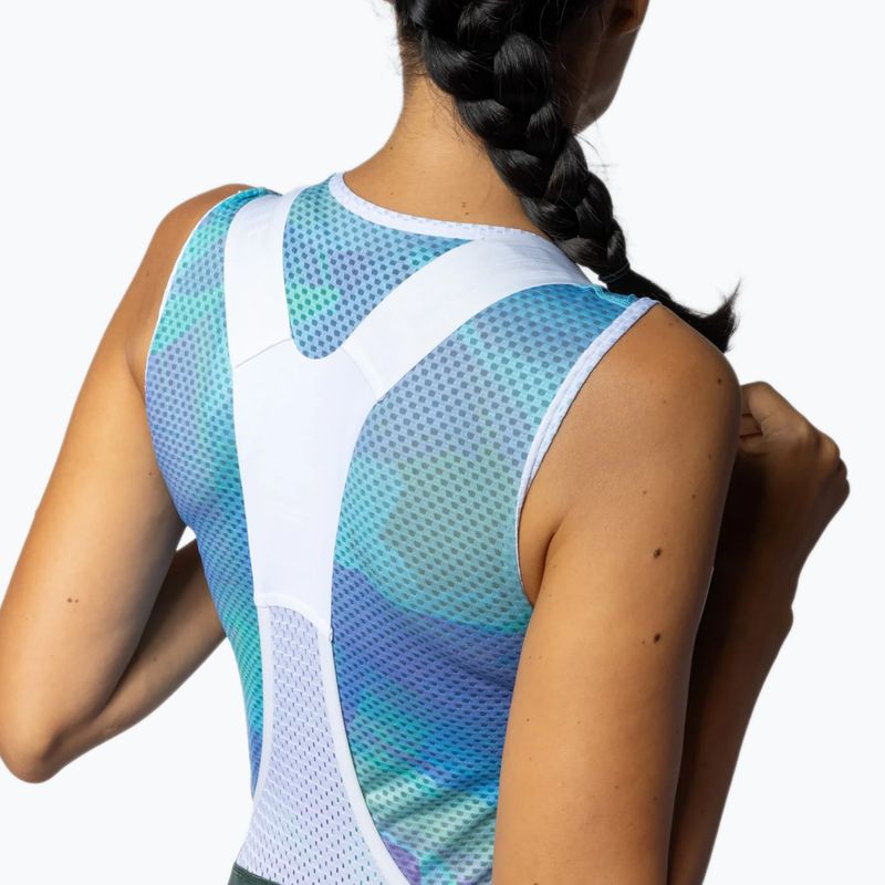 Női kerékpáros rövidnadrág Alé Magic Colour Bibshorts forest green 4