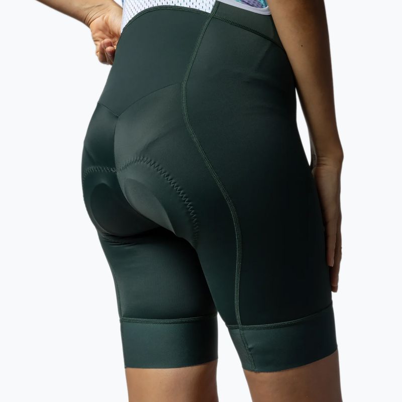 Női kerékpáros rövidnadrág Alé Magic Colour Bibshorts forest green 6