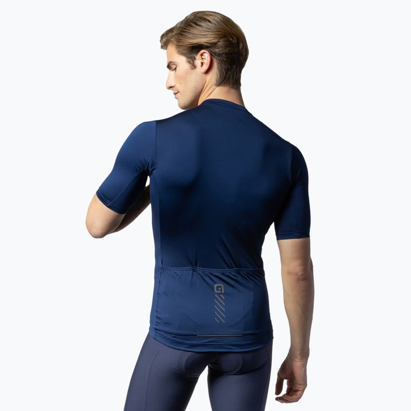 Férfi kerékpáros mez Alé Color Block navy blue 2