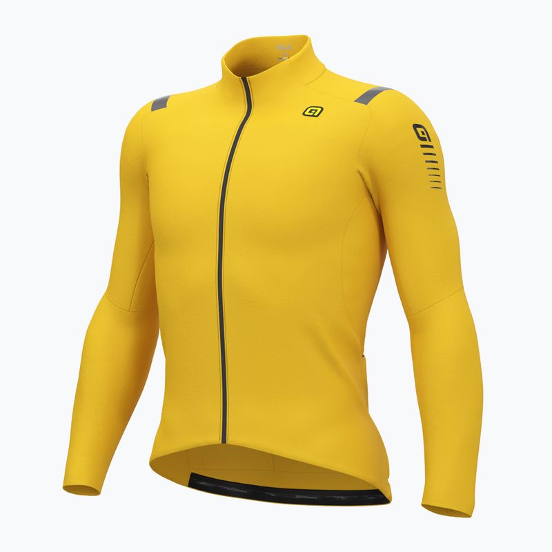 Férfi kerékpáros pulóver Alé Warm Race yellow 6
