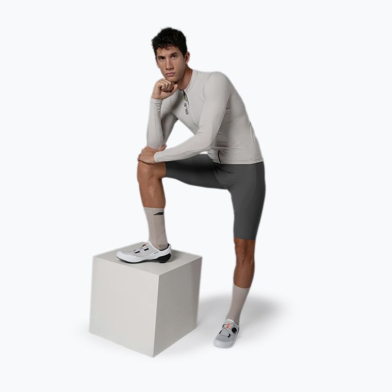 Férfi kerékpáros hosszú ujjú póló Alé Color Block stone 5