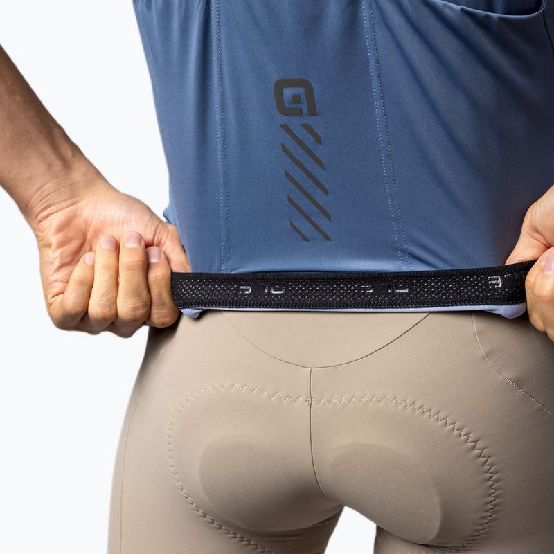 Férfi kerékpáros mez Alé Color Block steel blue 6