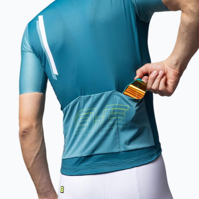 Férfi kerékpáros mez Alé Follow Me teal 6