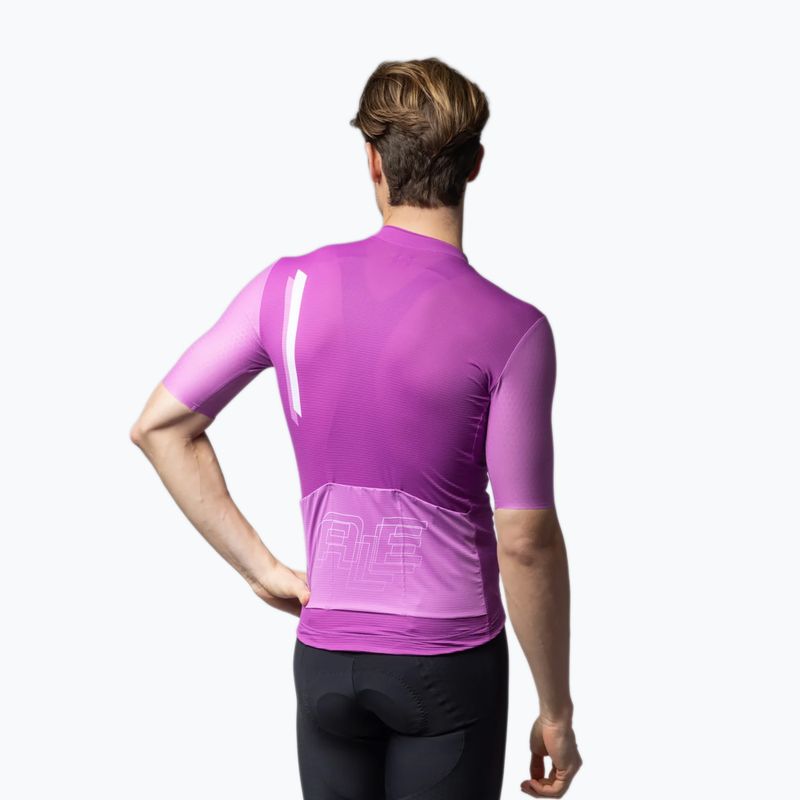 Férfi kerékpáros mez Alé Follow Me cyclamen 2