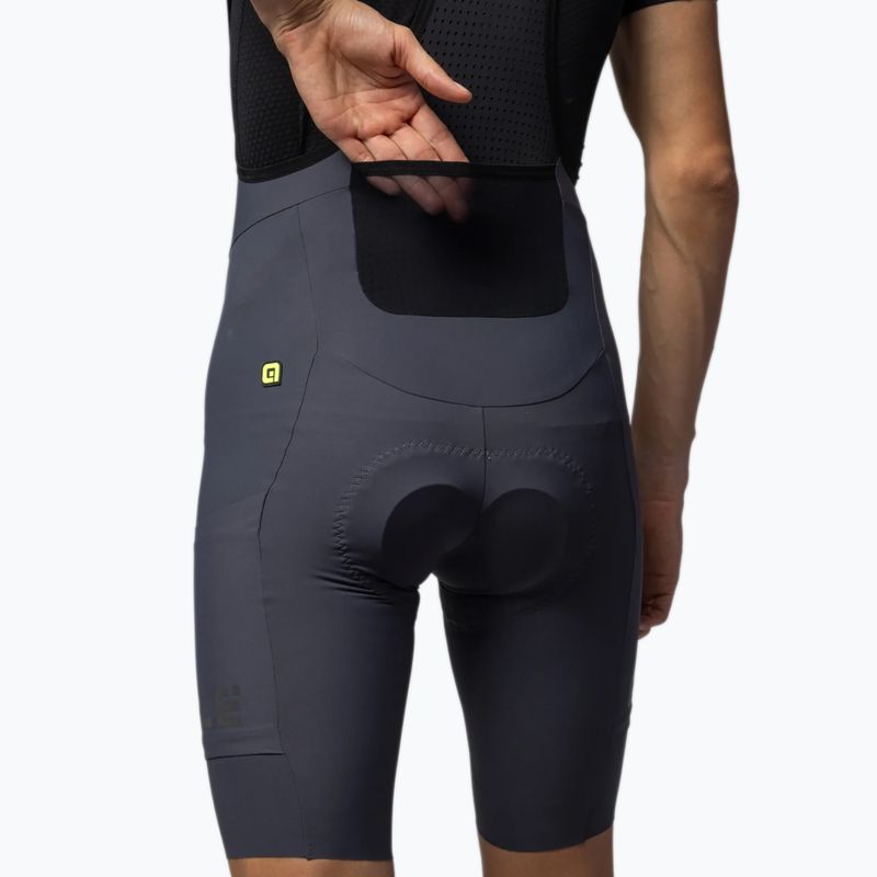 Férfi kerékpáros rövidnadrág Alé Gravel Pro Bibshorts titanium 5