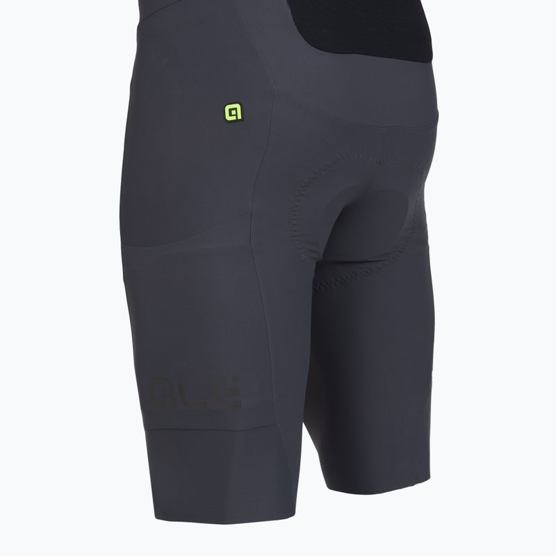 Férfi kerékpáros rövidnadrág Alé Gravel Pro Bibshorts titanium 10
