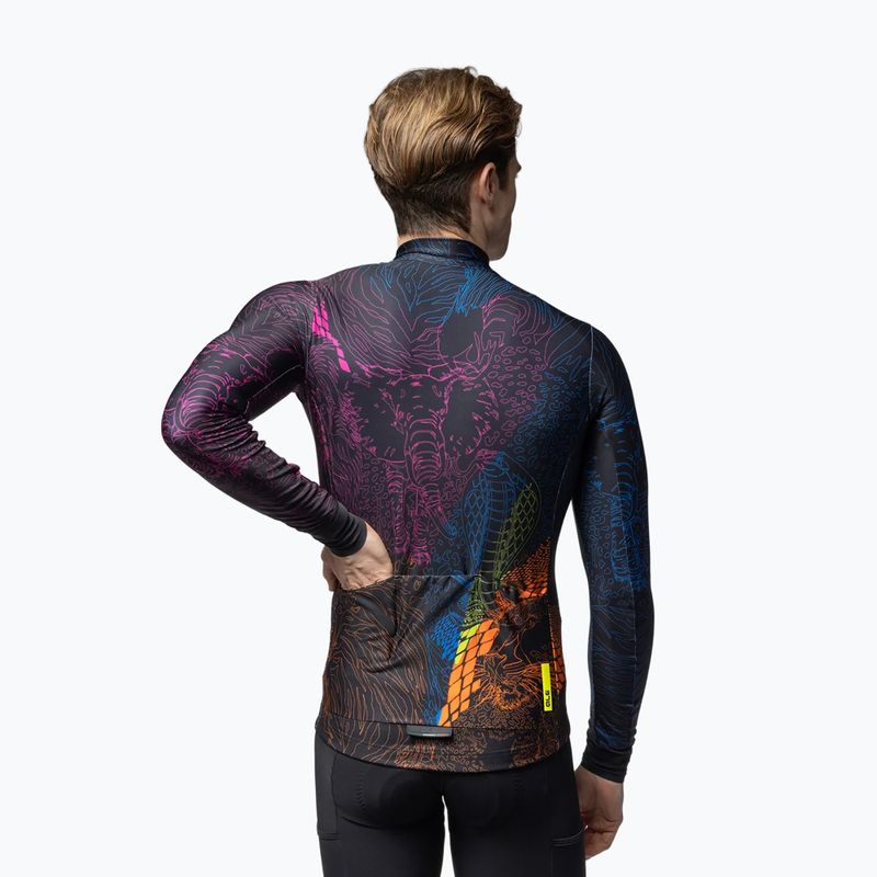 Férfi kerékpáros pulóver Alé Zanzibar Jersey multicolore/multicolor 2